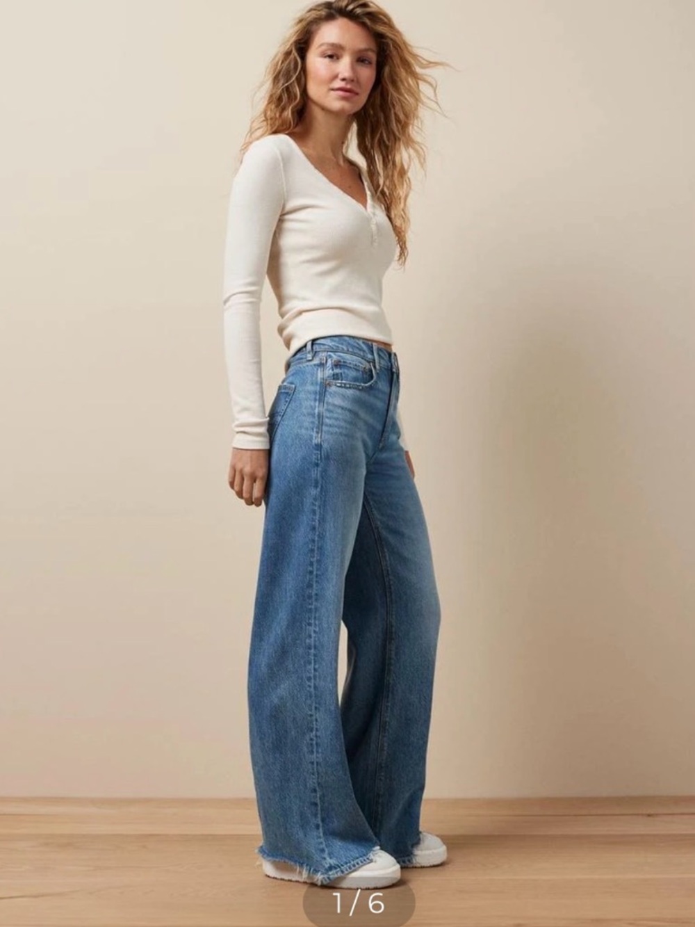 Wide Leg High-Rise Dreamy Drape Jeans